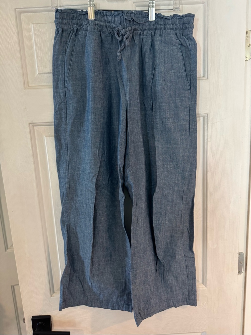 J. Crew Relaxed Drawstring Pants in Denim Blue